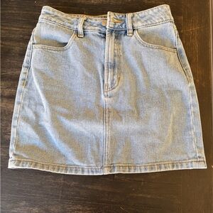 Brandy Melville Light Blue Denim Mini Skirt